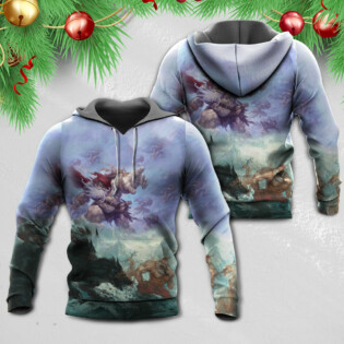 Christmas Santa Dark World Battle - Hoodie - Owl Ohh - Owl Ohh