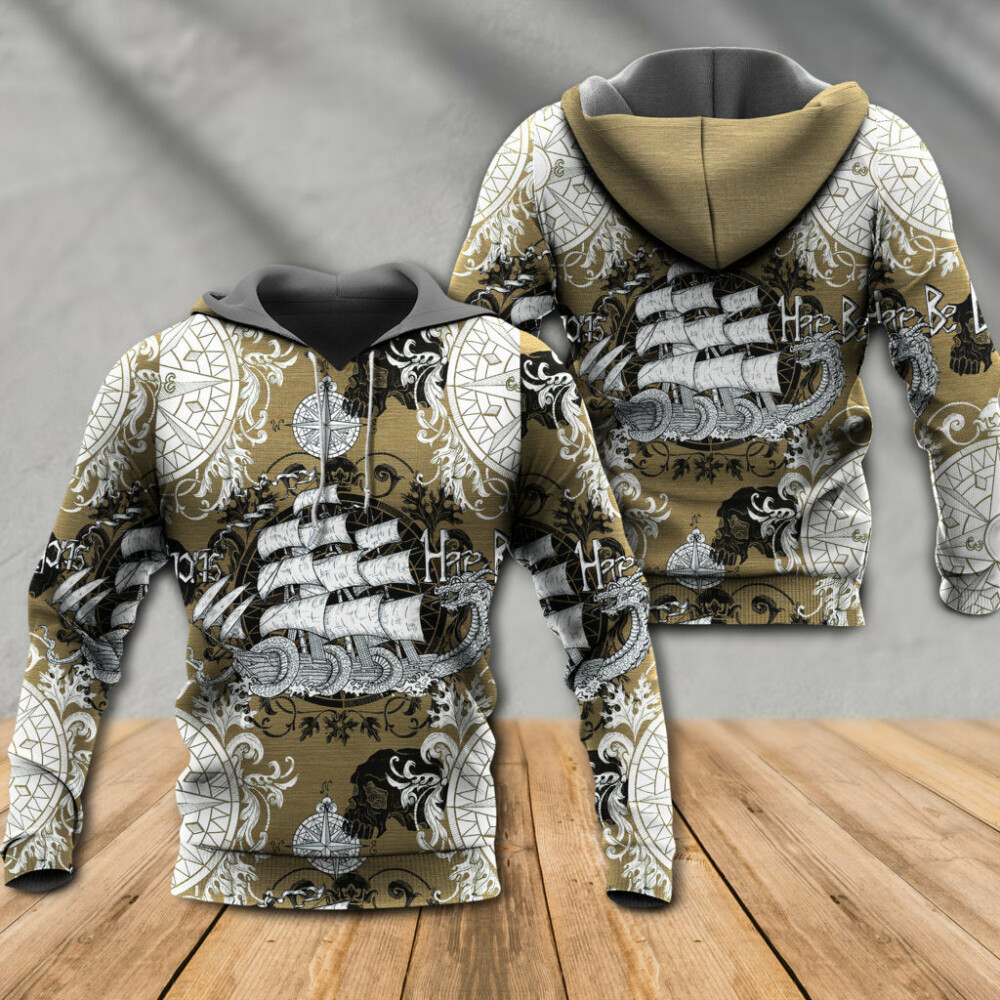Dragon Old Ship Vintage Anchor Sea Life - Hoodie - Owl Ohh - Owl Ohh