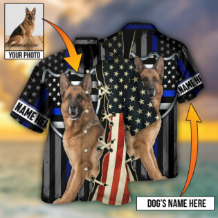 German Shepherd Dog Various Style Custom Photo Personalized - Hawaiian Shirt - Owl Ohh - Owl Ohh