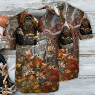 Book Librarian Funny Style - Baseball Jersey - Owl Ohh - Owl Ohh