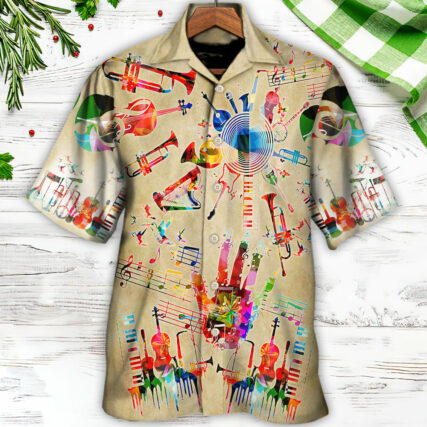 Music Instrument Style - Hawaiian Shirt - Owl Ohh - Owl Ohh
