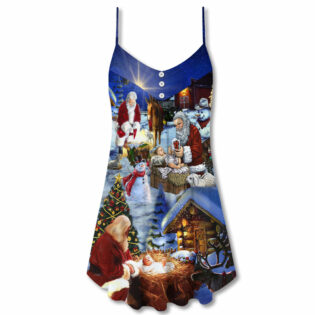 Christmas Jesus Is The Best Gift Ever - V-neck Sleeveless Cami Dress - Owl Ohh - Owl Ohh