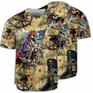 Skull Pirate Amazing Pirate - Baseball Jersey - Owl Ohh - Owl Ohh