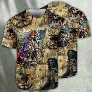 Pirate Skull Amazing Cool - Baseball Jersey - Owl Ohh