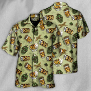 Beer Favorite Bassic Background - Hawaiian Shirt - Owl Ohh for men and women, kids - Owl Ohh