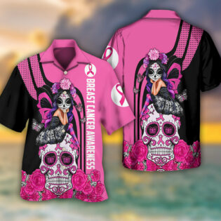 Breast Cancer Awareness Fight Like A Girl Breast Cancer Awareness - Hawaiian Shirt - Owl Ohh - Owl Ohh