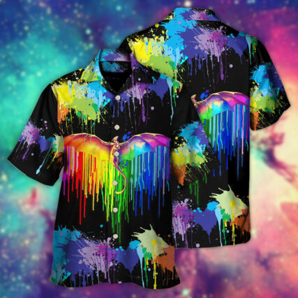 LGBT Pride Dragon The Color Of Happiness - Hawaiian Shirt - Owl Ohh - Owl Ohh