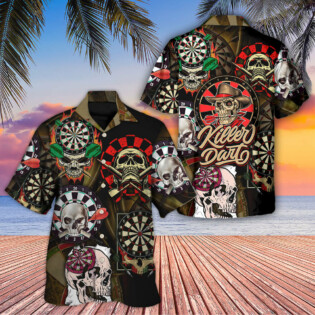 Dart Skull Killer Dart - Hawaiian Shirt - Owl Ohh - Owl Ohh