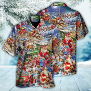 Christmas Joy Love Peace Family Laughter - Hawaiian Shirt - Owl Ohh - Owl Ohh