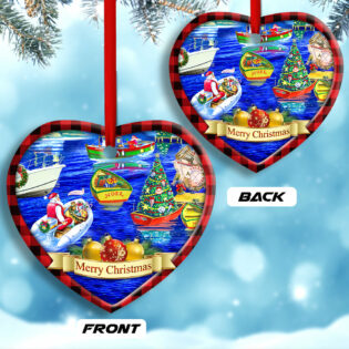 Christmas We Wish You A Merry Christmas - Heart Ornament - Owl Ohh - Owl Ohh