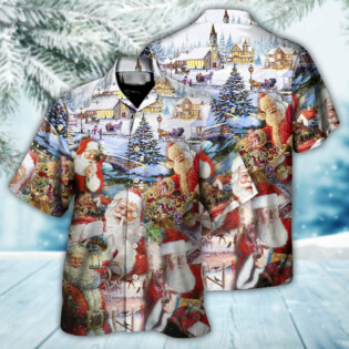 Christmas Santa I'm Just Here For The Ho's - Hawaiian Shirt - Owl Ohh - Owl Ohh