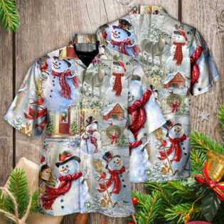 Christmas Snowman Merry Xmas - Hawaiian Shirt - Owl Ohh - Owl Ohh
