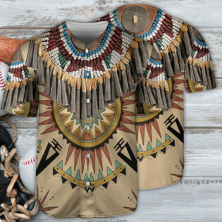 Native American Art Colorful - Baseball Jersey - Owl Ohh - Owl Ohh