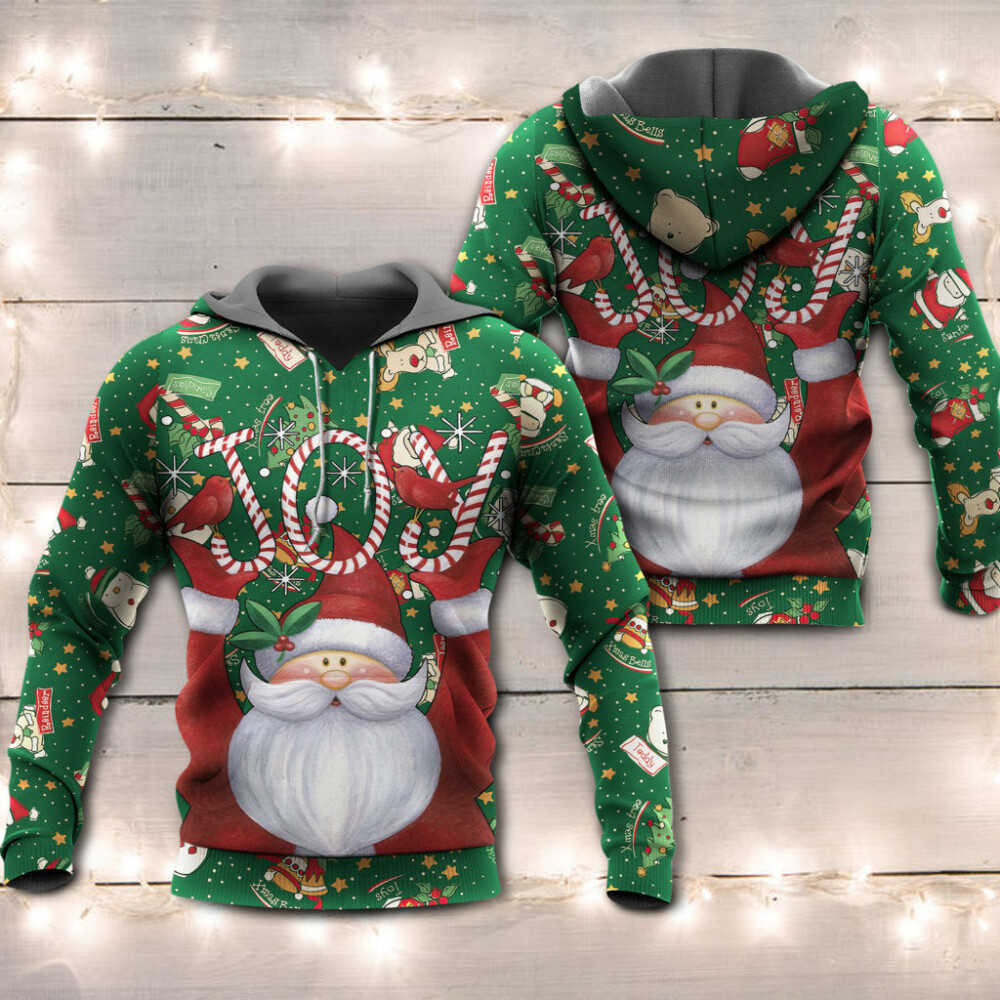 Christmas Santa Claus Lover Joy - Hoodie - Owl Ohh - Owl Ohh