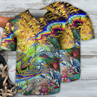 Hippie Turtle Music Vibe - Baseball Jersey - Owl Ohh - Owl Ohh