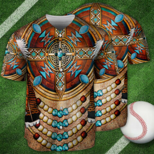 Native American Art Style Lover - Baseball Jersey - Owl Ohh - Owl Ohh