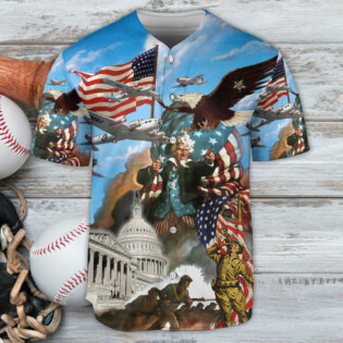 America War And Peace - Baseball Jersey - Owl Ohh - Owl Ohh
