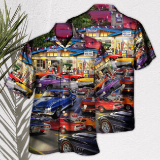 Car Classic Muscle Car Service - Hawaiian Shirt - Owl Ohh - Owl Ohh