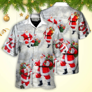 Christmas Santa Is Always With You Art Style - Hawaiian Shirt - Owl Ohh - Owl Ohh