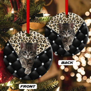 Cat Lover So Amazing Black Style - Circle Ornament - Owl Ohh - Owl Ohh