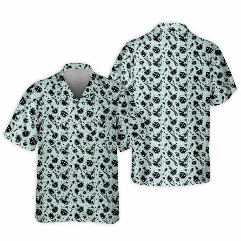 DnD Potion Bottles Pattern - Hawaiian Shirt - Owl Ohh - Owl Ohh