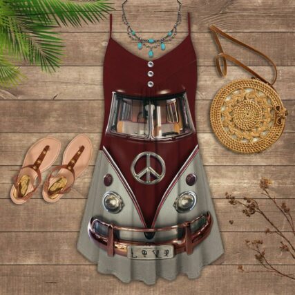 Hippie Van Retro Cool - Summer Dress - Owl Ohh - Owl Ohh