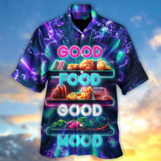 Food - Good Food Is Good Mood - Hawaiian Shirt - Owl Ohh for men and women, kids - Owl Ohh