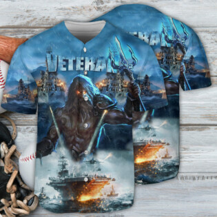 Veteran And Ocean With Fierce Cool - Baseball Jersey - Owl Ohh - Owl Ohh