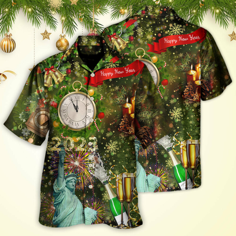 America 2023 Happy New Year Night - Hawaiian Shirt - Owl Ohh for men and women, kids - Owl Ohh