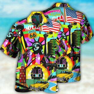 America Travel Colorful Style - Hawaiian Shirt - Owl Ohh - Owl Ohh