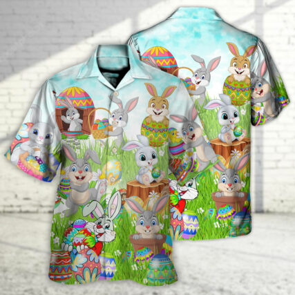 Easter Im So Egg Funny Rabbit - Hawaiian Shirt - Owl Ohh for men and women, kids - Owl Ohh