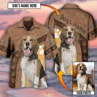 Dog Paw My Lovely Dog Classic Custom Photo Personalized - Hawaiian Shirt - Owl Ohh - Owl Ohh