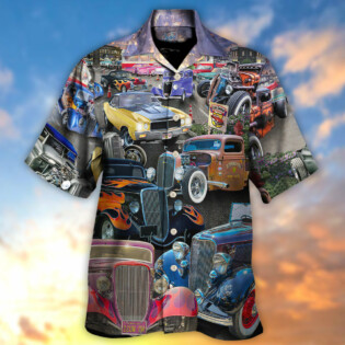 Hot Rod Diner Car Show - Hawaiian Shirt - Owl Ohh for men and women, kids - Owl Ohh
