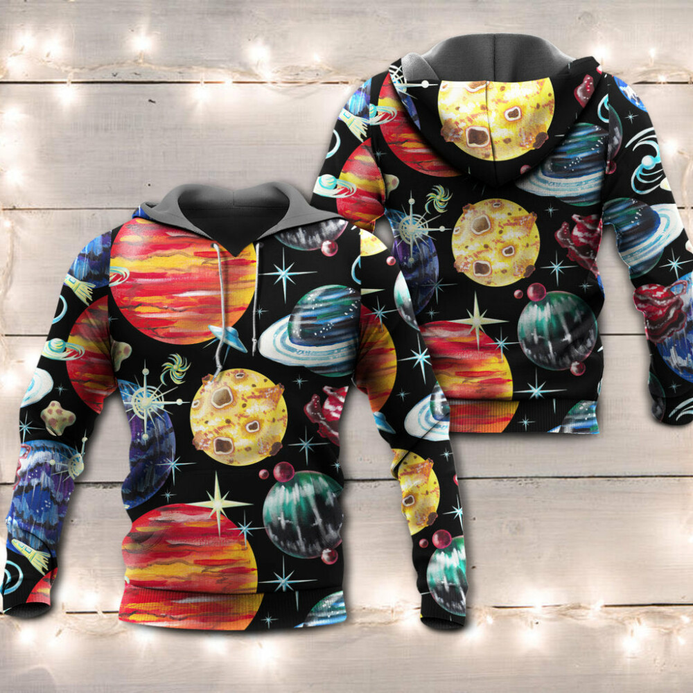 Planet Black Art Style - Hoodie - Owl Ohh - Owl Ohh