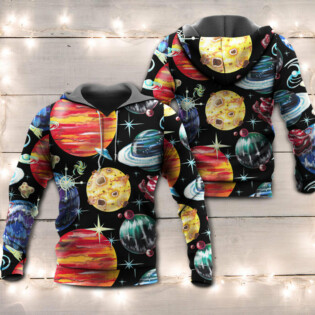 Planet Black Art Style - Hoodie - Owl Ohh - Owl Ohh