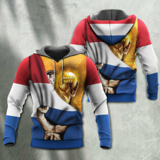 World Cup Qatar 2022 Netherlands Will Be The Champion Flag Vintage - Hoodie - Owl Ohh - Owl Ohh