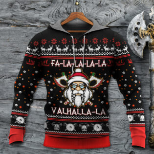 Viking Valhalla White And Red - Hoodie - Owl Ohh - Owl Ohh
