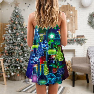 Chemistry Is Like Magic But Real - V-neck Sleeveless Cami Dress - Owl Ohh - Owl Ohh