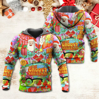 Christmas Hippie Santa Bus Peace - Hoodie - Owl Ohh - Owl Ohh