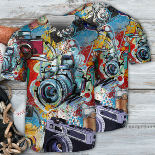 Camera It's A World Of Cameras - Baseball Jersey - Owl Ohh - Owl Ohh