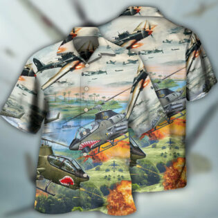 Combat Aircraft Military Planes - Hawaiian Shirt - Owl Ohh - Owl Ohh