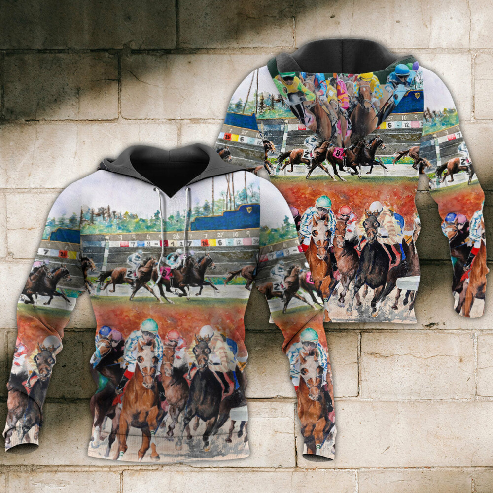Horse Racing Wild Power - Hoodie - Owl Ohh - Owl Ohh