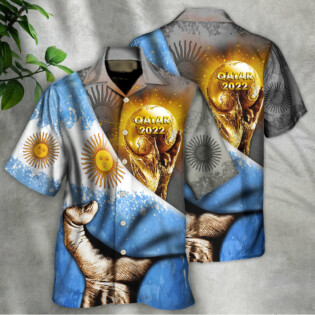 World Cup Qatar 2022 Argentina Will Be The Champion - Hawaiian Shirt - Owl Ohh - Owl Ohh