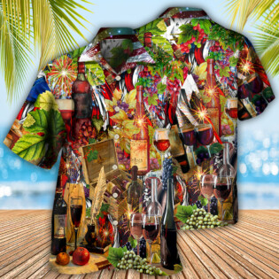 Wine Better For You Independence Day - Hawaiian Shirt - Owl Ohh - Owl Ohh