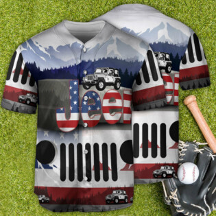 Jeep American Jeep Lover - Baseball Jersey - Owl Ohh - Owl Ohh