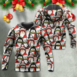 Christmas Penguin Cute Christmas Holiday - Hoodie - Owl Ohh - Owl Ohh