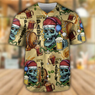 Skull Merry Xmas - Baseball Jersey - Owl Ohh - Owl Ohh