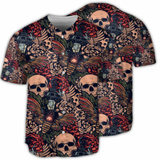 Skull Tattoo Skull Amazing Christmas - Baseball Jersey - Owl Ohh - Owl Ohh
