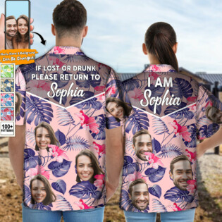 Couple Funny Tropical Style Custom Photo - Hawaiian Shirt - Personalized Photo Gifts for men and women, kids - Owl Ohh