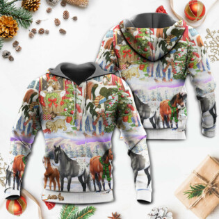 Christmas Farm Merry Xmas To Everyone - Hoodie - Owl Ohh - Owl Ohh